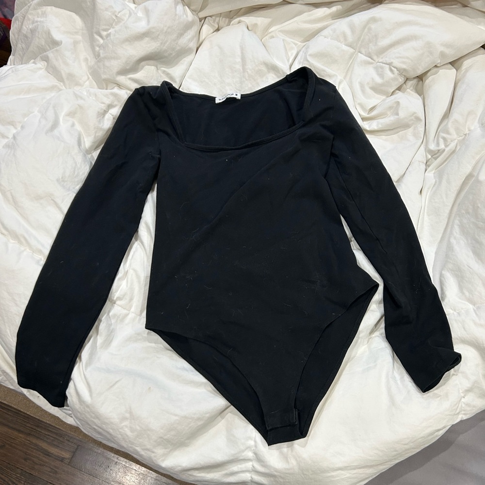 Black long sleeve body suit